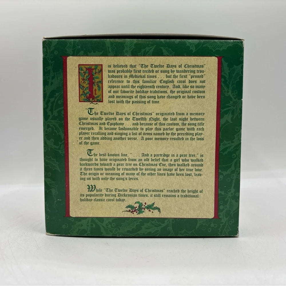 Dept 56 1995 Vintage HVC 12 Days Of Dickens Village Four Calling Birds 58379 EUC - Picture 12 of 12
